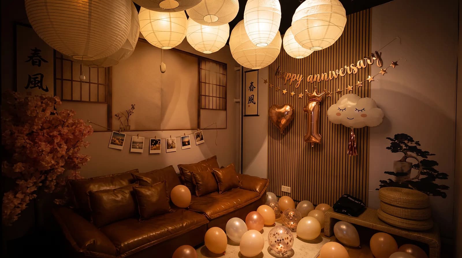 The Monthsary set up in one of our rooms