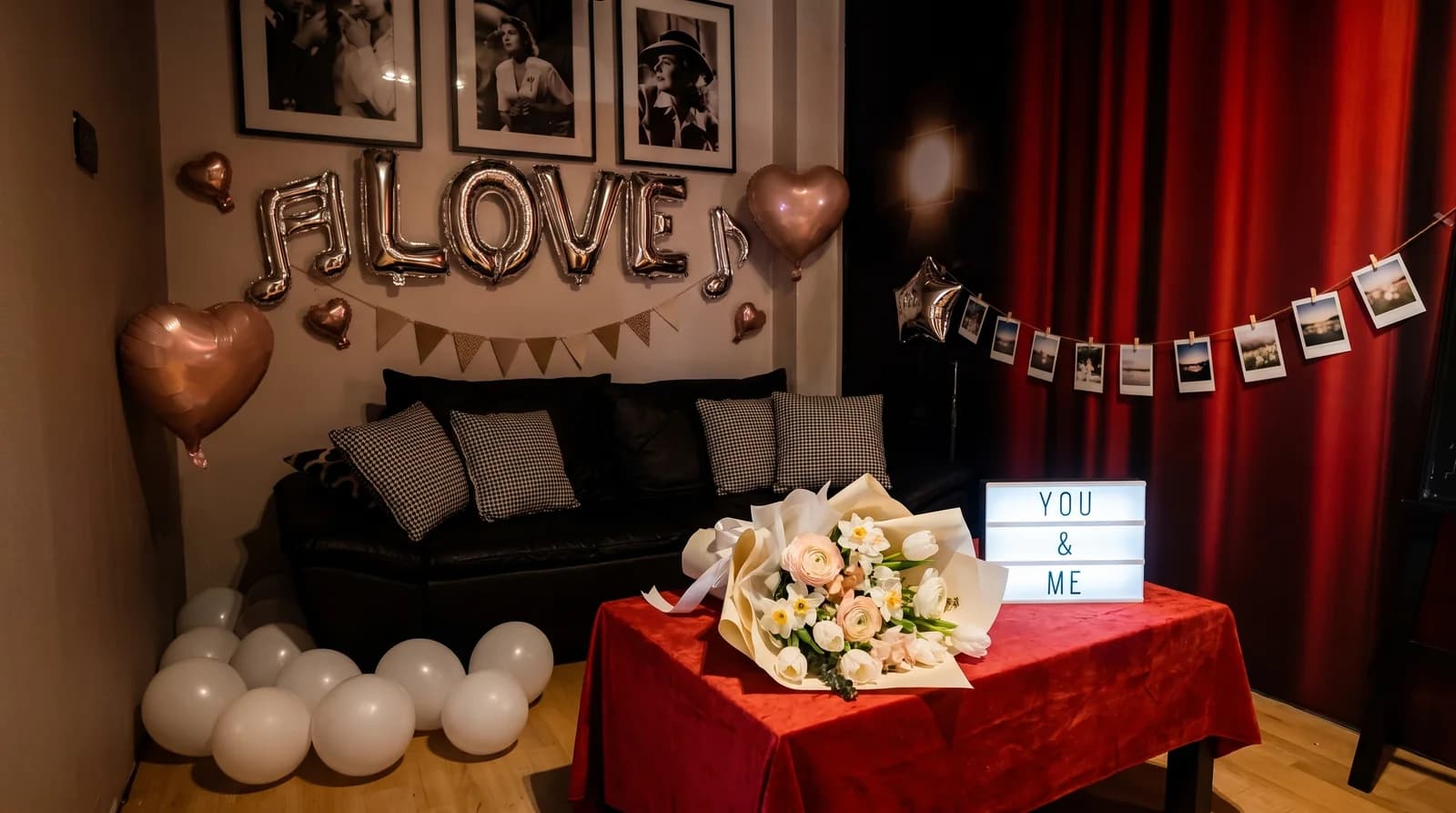 The Occasion set up in one of our rooms